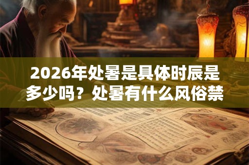 2026年处暑是具体时辰是多少吗?处暑有什么风俗禁忌? 2026年处暑是具体时辰是多少吗?处暑有什么风俗禁忌?