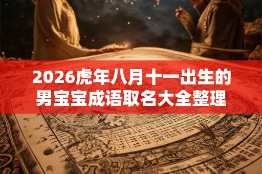 2026虎年八月十一出生的男宝宝成语取名大全整理 2026虎年八月十一出生的男宝宝成语取名大全整理