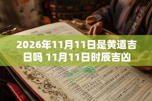 2026年11月11日是黄道吉日吗 11月11日时辰吉凶 2026年11月11日是黄道吉日吗 11月11日时辰吉凶
