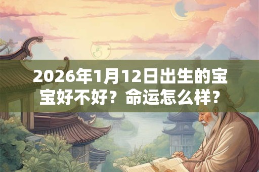 2026年1月12日出生的宝宝好不好？命运怎么样？