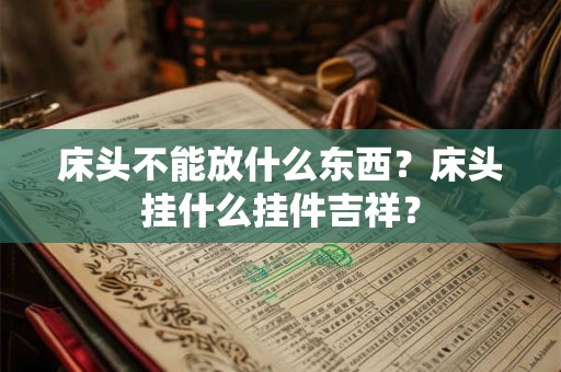 床头不能放什么东西?床头挂什么挂件吉祥? 床头不能放什么东西?床头挂什么挂件吉祥?