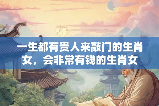一生都有贵人来敲门的生肖女，会非常有钱的生肖女