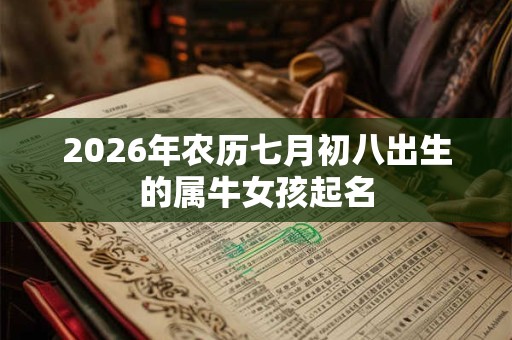 2026年农历七月初八出生的属牛女孩起名