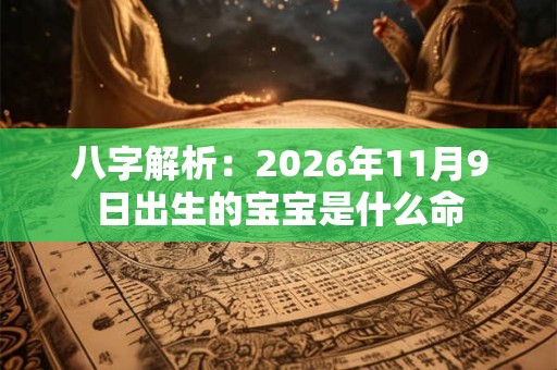 八字解析:2026年11月9日出生的宝宝是什么命 八字解析:2026年11月9日出生的宝宝是什么命