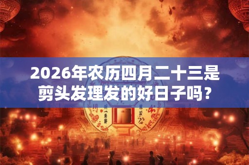 2026年农历四月二十三是剪头发理发的好日子吗? 2026年农历四月二十三是剪头发理发的好日子吗?