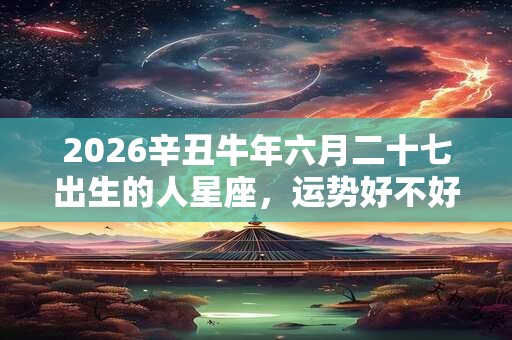 2026辛丑牛年六月二十七出生的人星座，运势好不好？