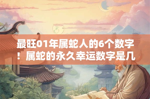 最旺01年属蛇人的6个数字！属蛇的永久幸运数字是几