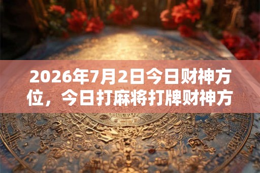 2026年7月2日今日财神方位,今日打麻将打牌财神方位! 2026年7月2日今日财神方位,今日打麻将打牌财神方位!