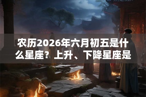 农历2026年六月初五是什么星座？上升、下降星座是什么？