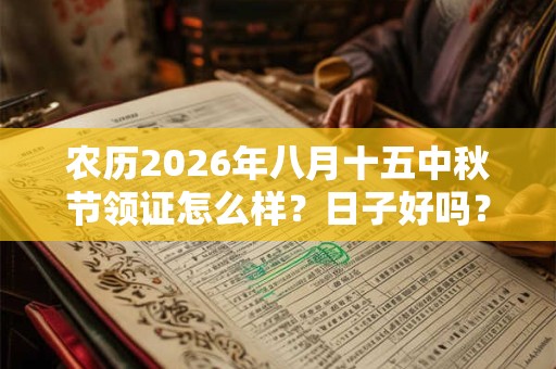 农历2026年八月十五中秋节领证怎么样?日子好吗? 农历2026年八月十五中秋节领证怎么样?日子好吗?