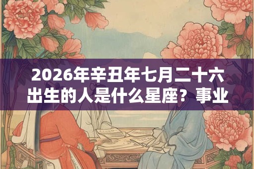 2026年辛丑年七月二十六出生的人是什么星座？事业运势好不好？
