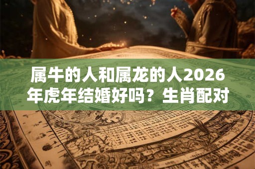 属牛的人和属龙的人2026年虎年结婚好吗?生肖配对表 属牛的人和属龙的人2026年虎年结婚好吗?生肖配对表