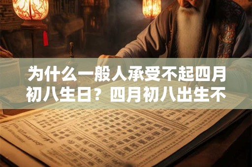 为什么一般人承受不起四月初八生日?四月初八出生不好吗 为什么一般人承受不起四月初八生日?四月初八出生不好吗