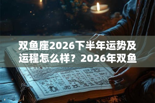 双鱼座2026下半年运势及运程怎么样？2026年双鱼座的运势详解