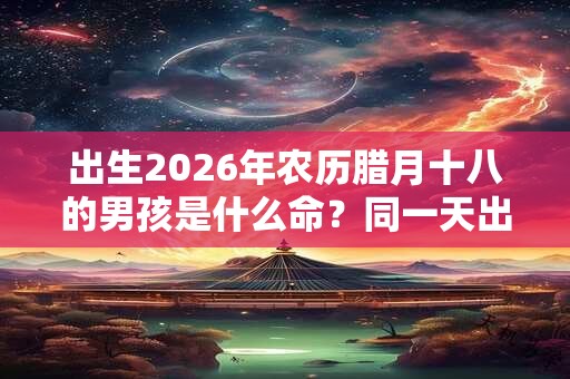 出生2026年农历腊月十八的男孩是什么命？同一天出生的名人有谁？