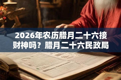 2026年农历腊月二十六接财神吗？腊月二十六民政局上班吗？