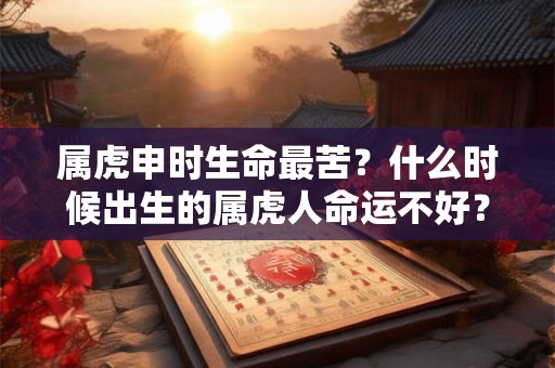 属虎申时生命最苦？什么时候出生的属虎人命运不好？