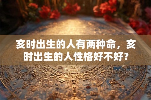 亥时出生的人有两种命，亥时出生的人性格好不好？