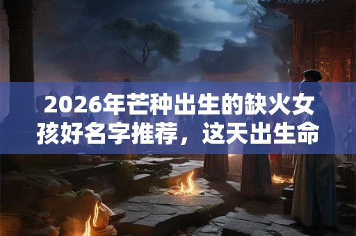 2026年芒种出生的缺火女孩好名字推荐,这天出生命好吗? 2026年芒种出生的缺火女孩好名字推荐,这天出生命好吗?