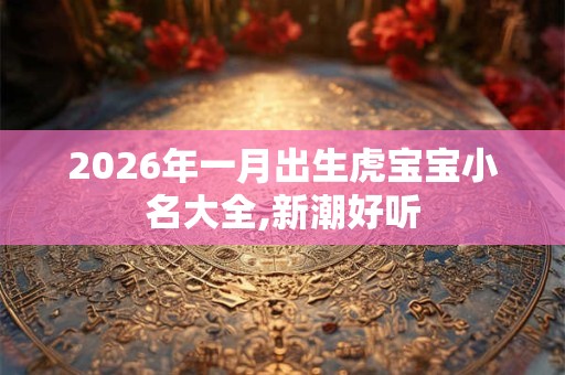 2026年一月出生虎宝宝小名大全,新潮好听