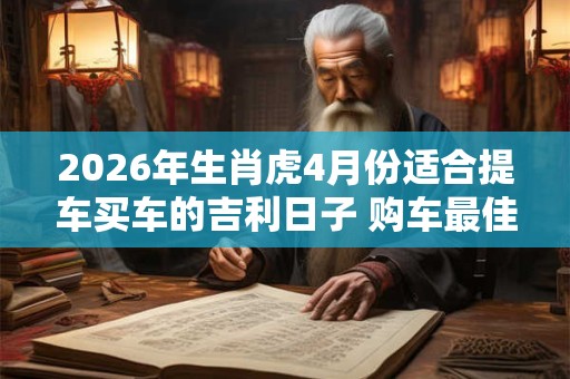 2026年生肖虎4月份适合提车买车的吉利日子 购车最佳日子