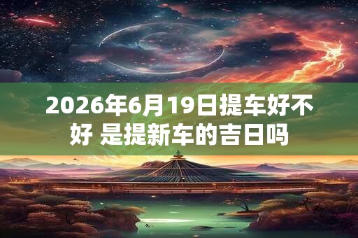 2026年6月19日提车好不好 是提新车的吉日吗