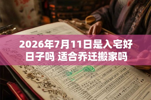 2026年7月11日是入宅好日子吗 适合乔迁搬家吗