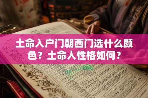 土命入户门朝西门选什么颜色？土命人性格如何？