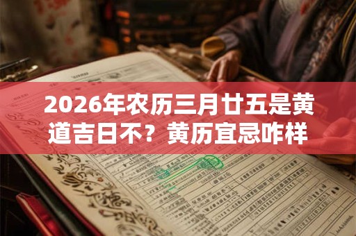 2026年农历三月廿五是黄道吉日不？黄历宜忌咋样