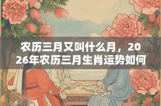 农历三月又叫什么月，2026年农历三月生肖运势如何？