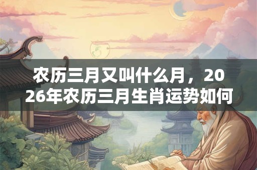 农历三月又叫什么月，2026年农历三月生肖运势如何？