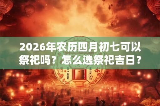 2026年农历四月初七可以祭祀吗？怎么选祭祀吉日？