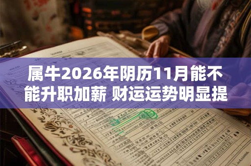 属牛2026年阴历11月能不能升职加薪 财运运势明显提高