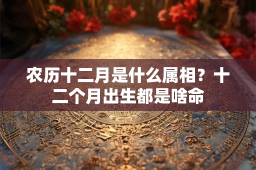 农历十二月是什么属相？十二个月出生都是啥命