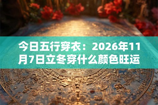 今日五行穿衣：2026年11月7日立冬穿什么颜色旺运势