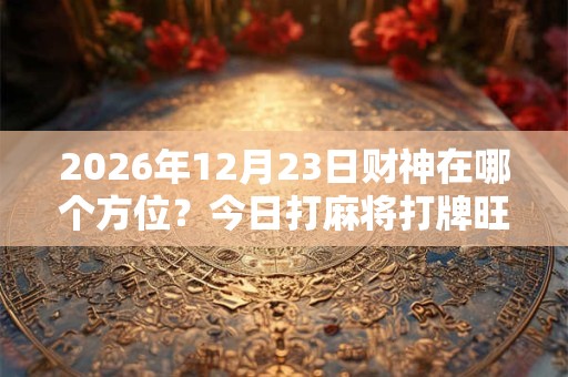 2026年12月23日财神在哪个方位？今日打麻将打牌旺运方位