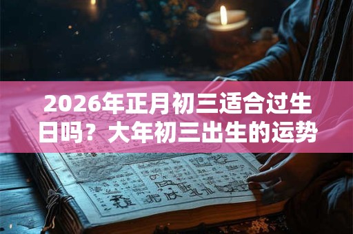 2026年正月初三适合过生日吗？大年初三出生的运势
