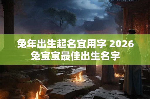 兔年出生起名宜用字 2026兔宝宝最佳出生名字 兔年出生起名宜用字 2026兔宝宝最佳出生名字