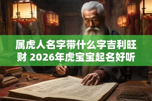 属虎人名字带什么字吉利旺财 2026年虎宝宝起名好听