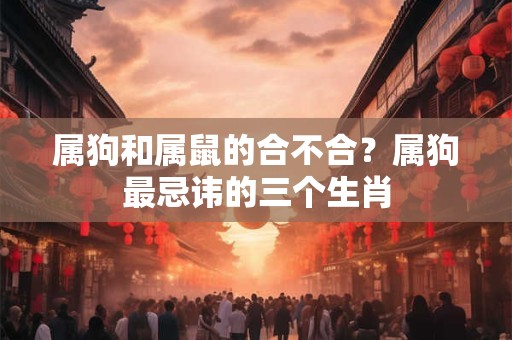 属狗和属鼠的合不合?属狗最忌讳的三个生肖 属狗和属鼠的合不合?属狗最忌讳的三个生肖