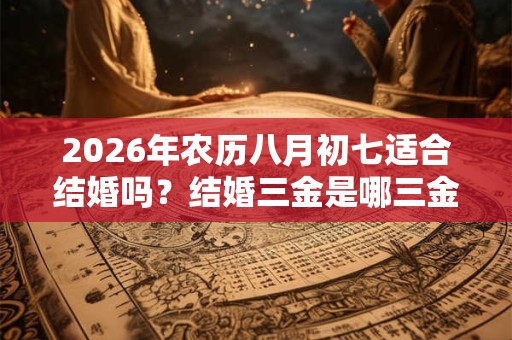 2026年农历八月初七适合结婚吗？结婚三金是哪三金？