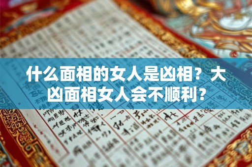 什么面相的女人是凶相？大凶面相女人会不顺利？