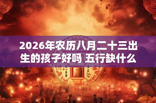 2026年农历八月二十三出生的孩子好吗 五行缺什么 2026年农历八月二十三出生的孩子好吗 五行缺什么