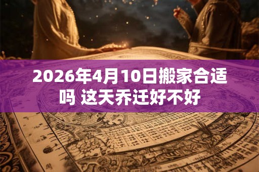 2026年4月10日搬家合适吗 这天乔迁好不好