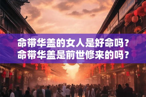 命带华盖的女人是好命吗？命带华盖是前世修来的吗？