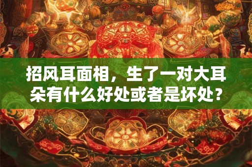 招风耳面相，生了一对大耳朵有什么好处或者是坏处？