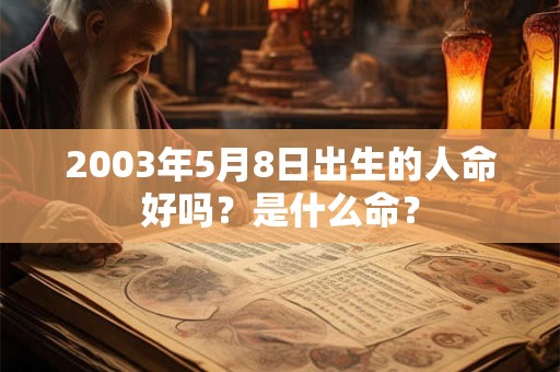 2003年5月8日出生的人命好吗？是什么命？