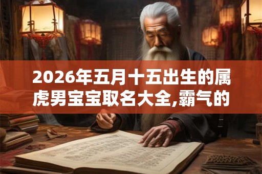 2026年五月十五出生的属虎男宝宝取名大全,霸气的名字