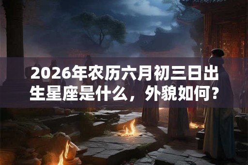 2026年农历六月初三日出生星座是什么，外貌如何？