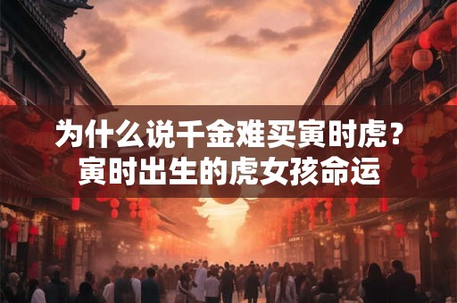 为什么说千金难买寅时虎?寅时出生的虎女孩命运 为什么说千金难买寅时虎?寅时出生的虎女孩命运